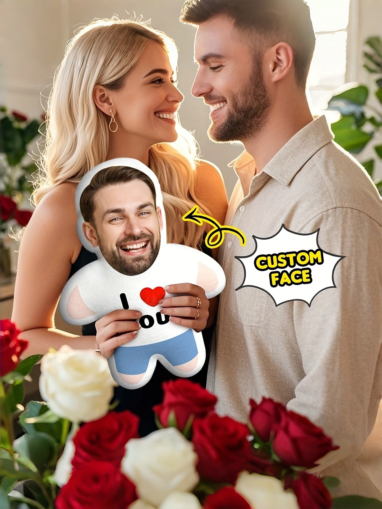 Custom Photo Plush Pillow